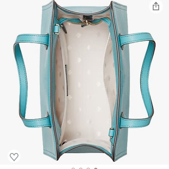 Kate Spade Rowe Medium Top Zip Satchel handbag -Stone Blue - Picture 8 of 9